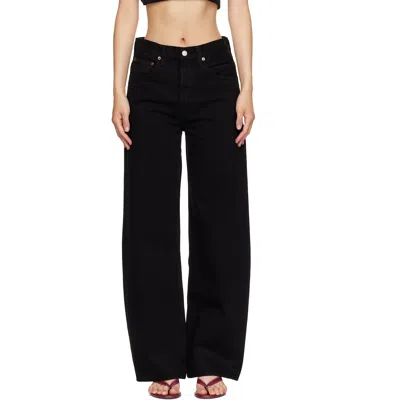 Agolde Low Curve Jeans In Black