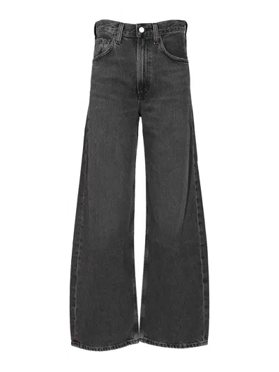 Agolde Low Curve Jeans In Black