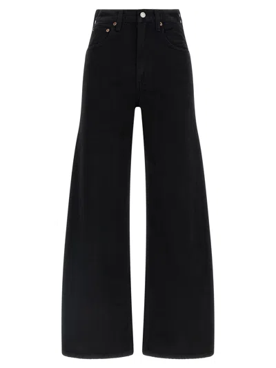 Agolde Low Curve Jeans In Black