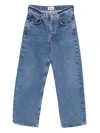Agolde Ren High Rise Wide Leg In Blue