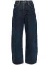 Agolde Low Curve Mid-rise Barrel-leg Jeans In Blue