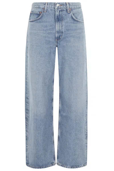 Agolde Low Curve Jeans In Fairway In Blue