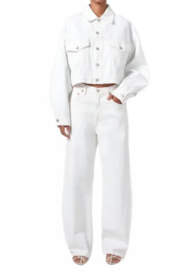 AGOLDE LOW CURVE JEANS IN MILKSHAKE
