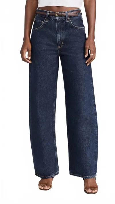 Agolde Low Curve Jeans In Pendulum In Blue