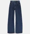 Agolde Low Curve Mid-rise Barrel-leg Jeans In Blue