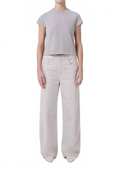 AGOLDE LOW CURVE MID-RISE JEANS IN SOFT FOCUS