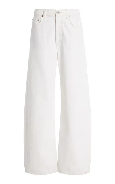 Agolde Ca\n\nstraight Jeans With Low Crotch Fran In White