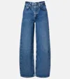 Agolde Low Curve Wide-leg Jeans In Blue