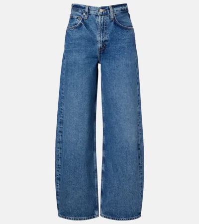 Agolde Low Curve Wide-leg Jeans In Blue