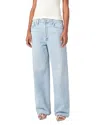 Agolde Ren Distressed Wide-leg Jeans In Spark