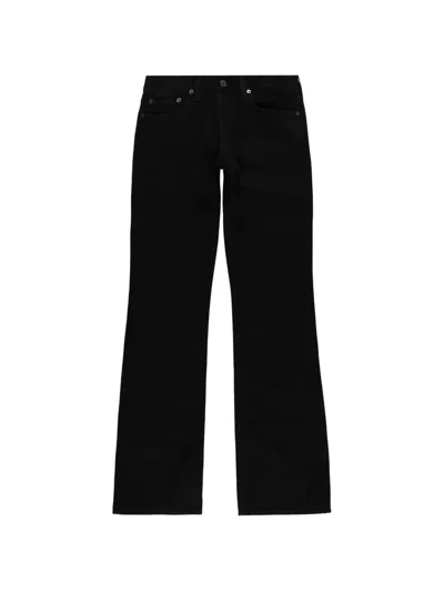 Agolde Low Rise Boot Jeans In Black
