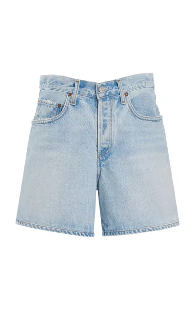 AGOLDE V-WAIST DENIM SHORTS