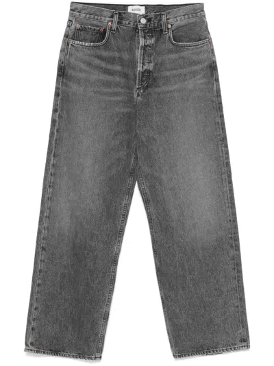 AGOLDE LOW-RISE JEANS