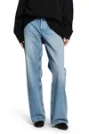 Agolde Wyman Low-rise Straight Jeans In Blue