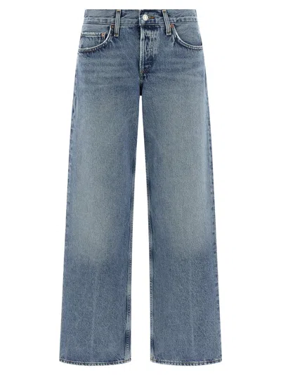 Agolde 'low Rise Loose' Jeans In Blue