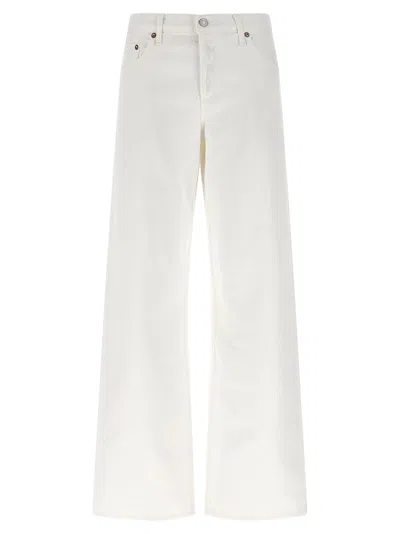 Agolde 'low Rise Loose' Jeans In White
