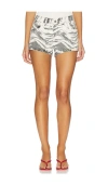 Agolde Low Rise Parker Short In Multi