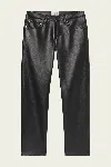 Agolde Low Rise Slim In Detox In Black