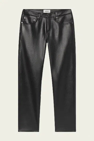 Agolde Low Rise Slim In Detox In Black