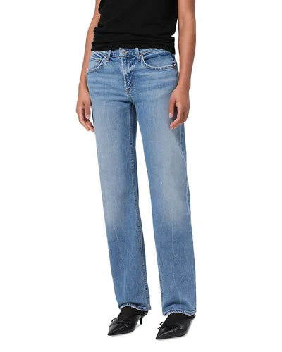 Agolde Low Rise Slim Leg Jeans In Kindle