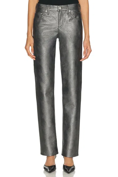 Agolde Low Rise Slim Pants In Gray