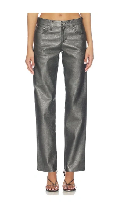 Agolde Low Rise Slim Pants In Gray