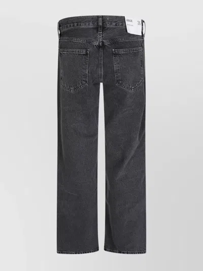 Agolde Low Rise Straight Leg Denim Trousers