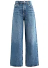 Agolde Low Slung Baggy Mid-rise Wide-leg Jeans In Indigo