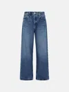 Agolde 'low Slung Baggy In Misto Cotone Rigenerato 'essence' Jeans In Blue