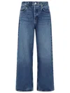Agolde 'low Slung Baggy In Misto Cotone Rigenerato 'essence' Jeans In Blue