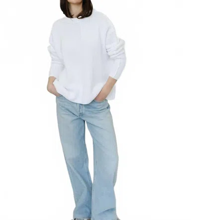 Agolde Low Slung Baggy In Spark In White