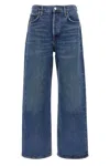 Agolde Harper Jeans Mid Rise Relaxed Straight Jeans Echo