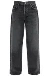 Agolde Low Slung Baggy Jeans In Black