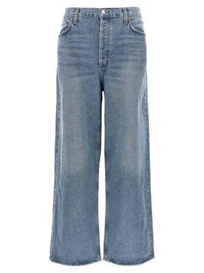 Agolde Blue Criss Cross Jeans