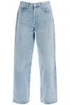Agolde Shona Denim Trousers In Blue