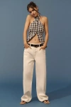 Agolde Low-slung Baggy Jeans In Beige