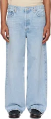 Agolde Blue Ashcroft Jeans In Blue