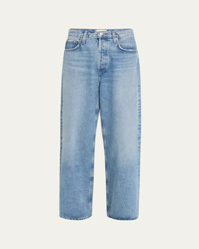 Agolde Low-slung Baggy Jeans In Blue