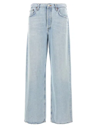 Agolde 'low Slung Baggy' Jeans In Blue