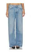 Agolde Low Slung Baggy Jeans In Libertine In Blue