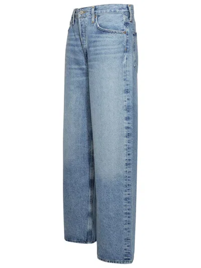 Agolde 'low Slung Baggy' Jeans In Blue
