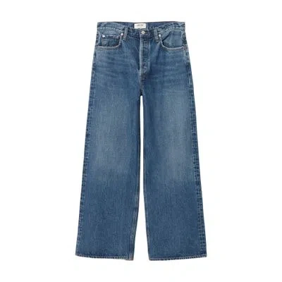 Agolde Baggy Jeans In Blue