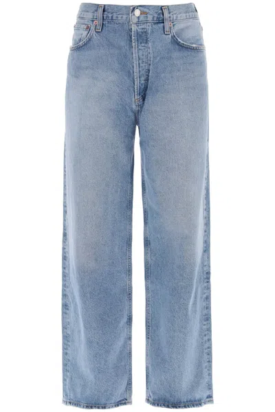 Agolde Low-slung Baggy Jeans In Blue