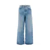 Agolde Five Pocket Denim Trousers In Blue