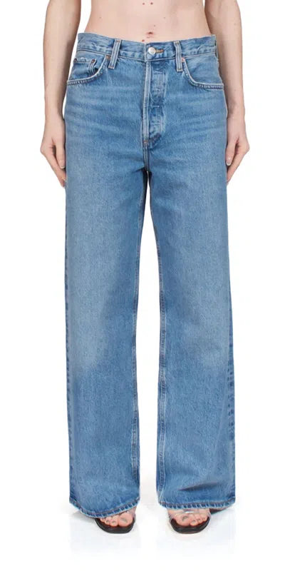 Agolde Low Slung Baggy Jeans In Libertine