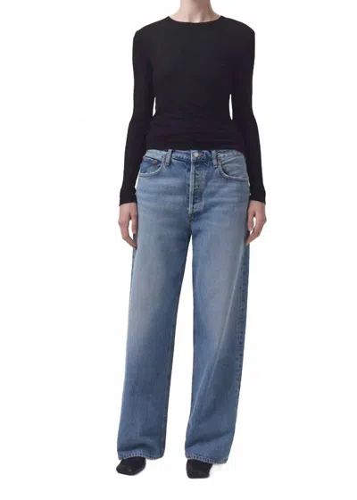 Agolde Low Slung Baggy Jeans In Libertine