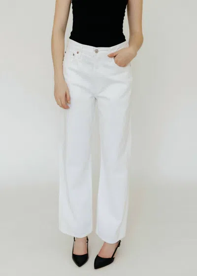 AGOLDE LOW SLUNG BAGGY JEANS IN MILKSHAKE