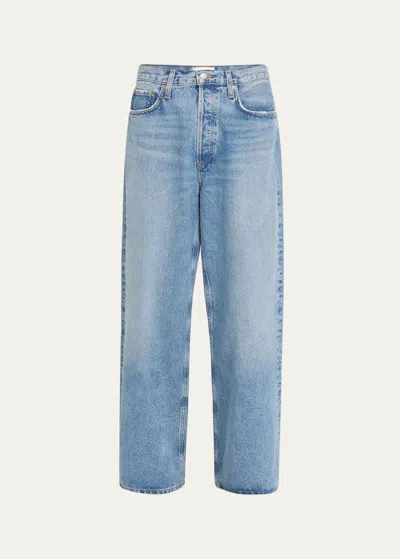 Agolde Low-slung Baggy Jeans In Blue