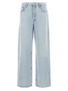 Agolde Low Slung Baggy Jeans Light Blue