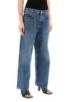Agolde Harper Jeans Mid Rise Relaxed Straight Jeans Echo In Multi